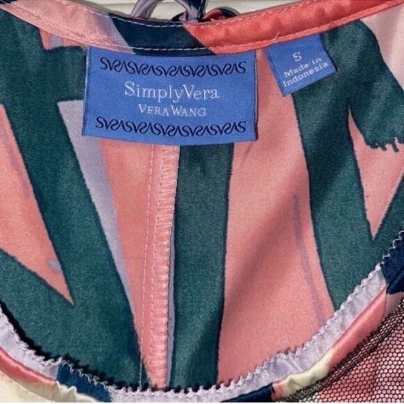 Simply Vera Vera Wang Printed Dress (Size Small) - Picture 4 of 8